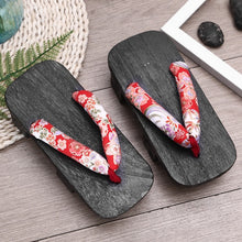 Load image into Gallery viewer, Unisex Woman Paulownia Wooden Japanese Traditional Geta Clogs Man Naruto Ninja Cosplay Shoes Flip Flops Outdoor Sandals