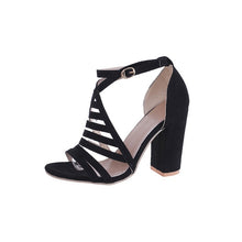 Load image into Gallery viewer, Shoes Woman Heels Sexy High Heels Women Pumps Women Sandals Buckle Strap Square Heels Women Shoes Party Wedding Shoes