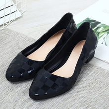 Load image into Gallery viewer, 2020 New Women Spring Thick Heels Pumps Ladies Slip On Shallow Jelly Shoes Woman Fashion Casual Femles Pointed Toe Shoes