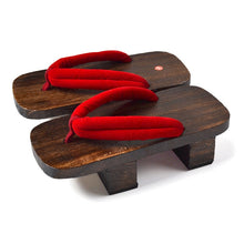 Load image into Gallery viewer, Unisex Woman Paulownia Wooden Japanese Traditional Geta Clogs Man Naruto Ninja Cosplay Shoes Flip Flops Outdoor Sandals
