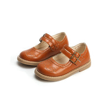 Load image into Gallery viewer, Bekamille Girls Leather Shoes Autumn Solid Color Restro Flat Sneakers Kids Shoes for Girl Princess Baby Dancing Shoes SMG056
