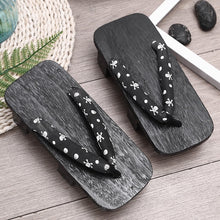 Load image into Gallery viewer, Unisex Woman Paulownia Wooden Japanese Traditional Geta Clogs Man Naruto Ninja Cosplay Shoes Flip Flops Outdoor Sandals
