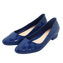 Load image into Gallery viewer, 2020 New Women Spring Thick Heels Pumps Ladies Slip On Shallow Jelly Shoes Woman Fashion Casual Femles Pointed Toe Shoes
