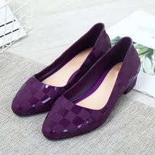 Load image into Gallery viewer, 2020 New Women Spring Thick Heels Pumps Ladies Slip On Shallow Jelly Shoes Woman Fashion Casual Femles Pointed Toe Shoes
